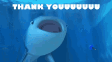 Animated whale shark saying thank you gif