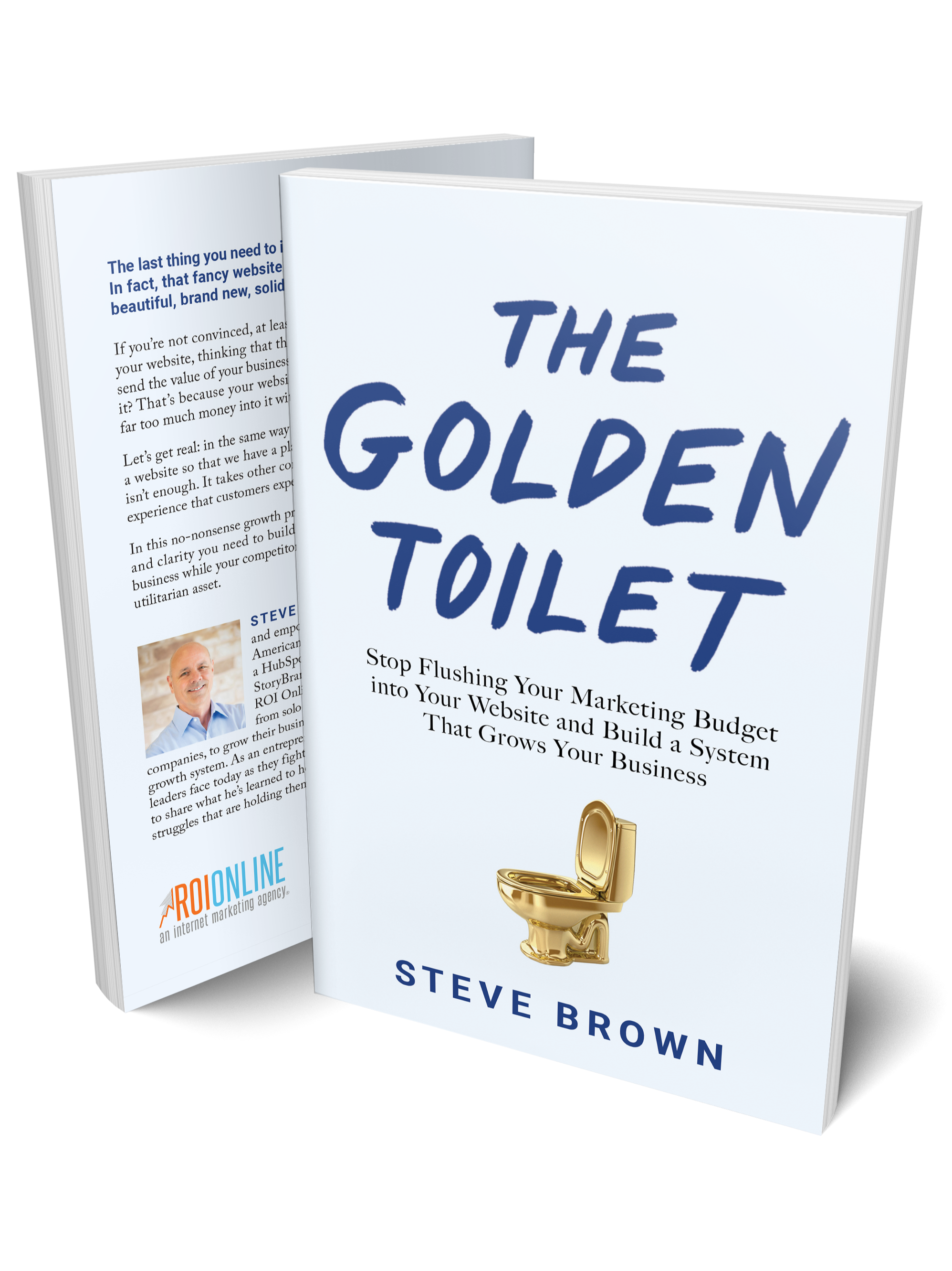 Golden Toilet Standing Paperback Clone